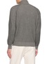 Back View - Click To Enlarge - BRUNELLO CUCINELLI - Ribbed Full Zip Cashmere Cardigan