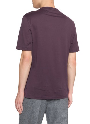 Back View - Click To Enlarge - BRUNELLO CUCINELLI - Crewneck Cotton T-Shirt