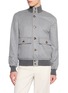 BRUNELLO CUCINELLI Stand Collar Button Up Cashmere Jacket