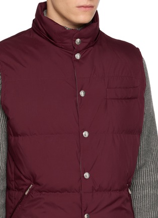 Detail View - Click To Enlarge - BRUNELLO CUCINELLI - Hooded Water Resistant Padded Polyester Vest