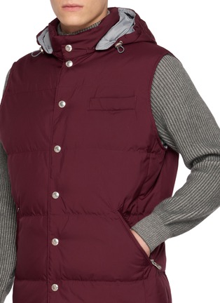  - BRUNELLO CUCINELLI - Hooded Water Resistant Padded Polyester Vest