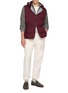 Figure View - Click To Enlarge - BRUNELLO CUCINELLI - Hooded Water Resistant Padded Polyester Vest