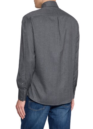 Back View - Click To Enlarge - BRUNELLO CUCINELLI - Spread Collar Shirt