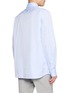 Back View - Click To Enlarge - BRUNELLO CUCINELLI - Spread Collar Cotton Twill Shirt