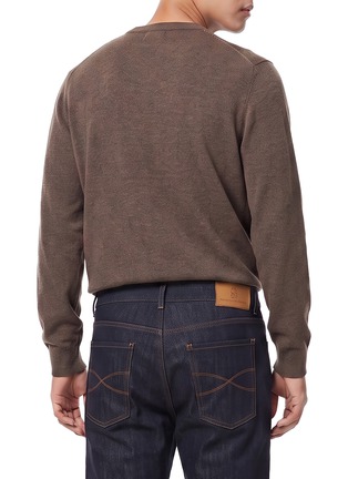 Back View - Click To Enlarge - BRUNELLO CUCINELLI - Straight Leg Cotton Denim Jeans