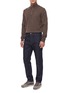 Figure View - Click To Enlarge - BRUNELLO CUCINELLI - Straight Leg Cotton Denim Jeans