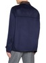 Back View - Click To Enlarge - BRUNELLO CUCINELLI - Leather Collar Wool Overcoat