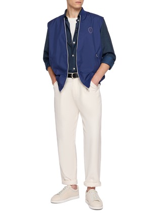 Figure View - Click To Enlarge - BRUNELLO CUCINELLI - Water Resistant Active Nylon Vest