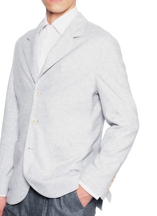  - BRUNELLO CUCINELLI - Single Breasted Notch Lapel Patch Pocket Cashmere Jersey Blazer
