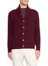 BRUNELLO CUCINELLI Ribbed Shawl Collar Cashmere Knit Cardigan