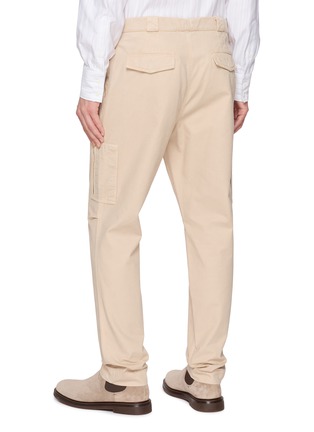 Back View - Click To Enlarge - BRUNELLO CUCINELLI - Double Pleat Five-Pocket Cotton Pants