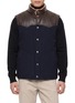 Main View - Click To Enlarge - BRUNELLO CUCINELLI - Shearling Lined Leather Panel Vest