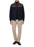 Figure View - Click To Enlarge - BRUNELLO CUCINELLI - Shearling Lined Leather Panel Vest