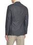 Back View - Click To Enlarge - BRUNELLO CUCINELLI - Single Breasted Slanted Pocket Wool Blazer