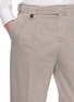  - BRUNELLO CUCINELLI - Double Pleat Striped Cotton Trousers