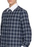  - BRUNELLO CUCINELLI - Long Sleeve Tartan Contrast Collar Shirt