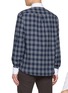 Back View - Click To Enlarge - BRUNELLO CUCINELLI - Long Sleeve Tartan Contrast Collar Shirt