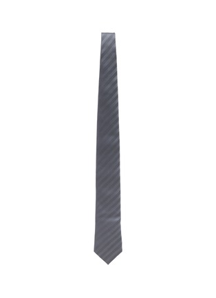 Figure View - Click To Enlarge - BRUNELLO CUCINELLI - Diagonal Stripe Silk Tie