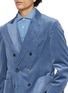 Detail View - Click To Enlarge - BRUNELLO CUCINELLI - Doubel Breasted Medium Wash Denim Blazer