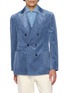 Main View - Click To Enlarge - BRUNELLO CUCINELLI - Doubel Breasted Medium Wash Denim Blazer