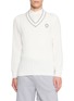 BRUNELLO CUCINELLI Logo V-Neck Cotton Cable Knit Vest