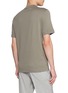 Back View - Click To Enlarge - BRUNELLO CUCINELLI - Double Collar Cotton T-Shirt