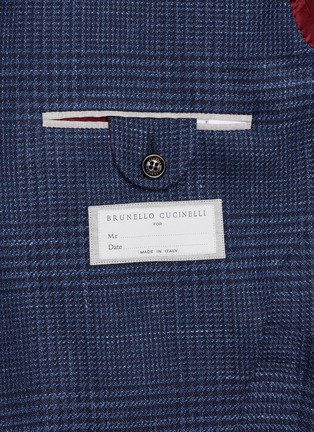  - BRUNELLO CUCINELLI - Single Breasted Glen Plaid Blazer