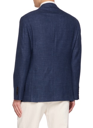 Back View - Click To Enlarge - BRUNELLO CUCINELLI - Single Breasted Glen Plaid Blazer
