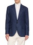Main View - Click To Enlarge - BRUNELLO CUCINELLI - Single Breasted Glen Plaid Blazer