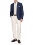 Figure View - Click To Enlarge - BRUNELLO CUCINELLI - Single Breasted Glen Plaid Blazer