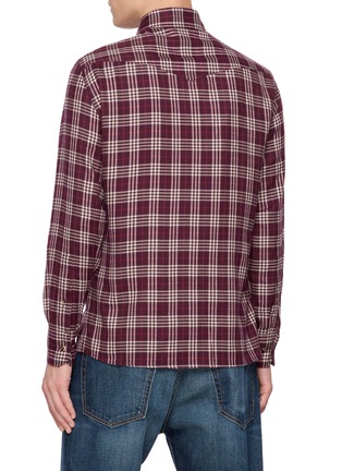 Back View - Click To Enlarge - BRUNELLO CUCINELLI - Tartan Cotton Shirt