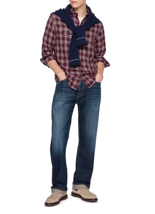 Figure View - Click To Enlarge - BRUNELLO CUCINELLI - Tartan Cotton Shirt