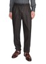 BRUNELLO CUCINELLI Drawstring Waistband Straight Leg Wool Pants