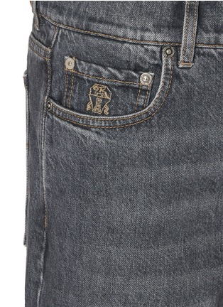  - BRUNELLO CUCINELLI - Straight Leg Cotton Denim Jeans