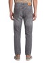 Back View - Click To Enlarge - BRUNELLO CUCINELLI - Straight Leg Cotton Denim Jeans