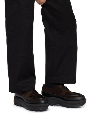 Figure View - Click To Enlarge - SACAI SHOES - U-tip Derby Shoes