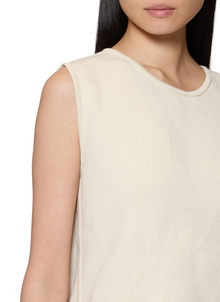  - PEPA POMBO - Eclisse Sleeveless Knit Denim Top