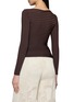 Back View - Click To Enlarge - PEPA POMBO - Long Sleeve Ribbed Blouse