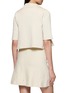 Back View - Click To Enlarge - PEPA POMBO - Coral Bias Knit Open Front Jacket