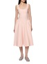 PEPA POMBO Altana Scoop Neck Midi Dress
