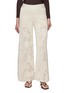 PEPA POMBO Eolia Floral Knit Wide Leg Pants