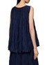 Back View - Click To Enlarge - PEPA POMBO - Azul Sleeveless Textured Knit Top