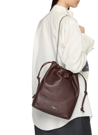 Figure View - Click To Enlarge - ANN DEMEULEMEESTER - Large Philippa Leather Bucket Bag