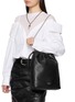 Figure View - Click To Enlarge - ANN DEMEULEMEESTER - Large Philippa Leather Bucket Bag