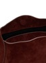 Detail View - Click To Enlarge - ANN DEMEULEMEESTER - Small Henna Suede Shoulder Bag