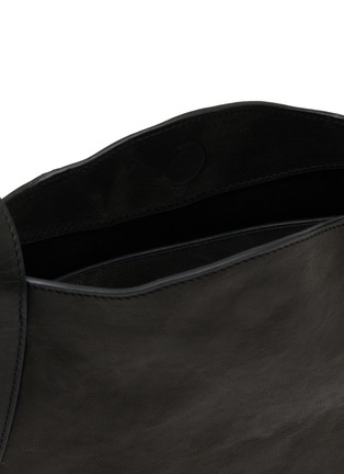 Detail View - Click To Enlarge - ANN DEMEULEMEESTER - Small Henna Grained Leather Shoulder Bag
