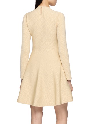 Back View - Click To Enlarge - PEPA POMBO - Gallery Geometric Pattern Mini Dress