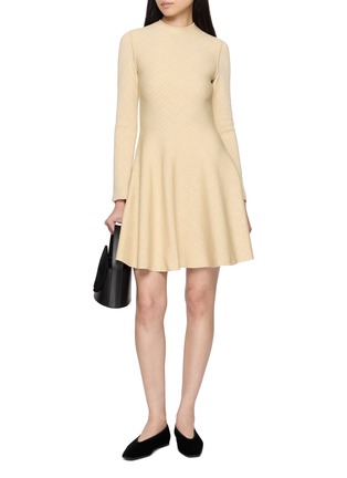 Figure View - Click To Enlarge - PEPA POMBO - Gallery Geometric Pattern Mini Dress