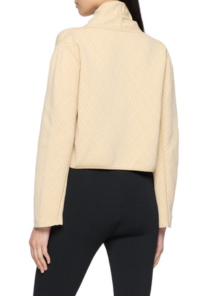 Back View - Click To Enlarge - PEPA POMBO - Geometric Pattern Quarter Jacket