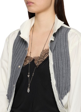 Figure View - Click To Enlarge - ANN DEMEULEMEESTER - Impi Quartz Stone Necklace